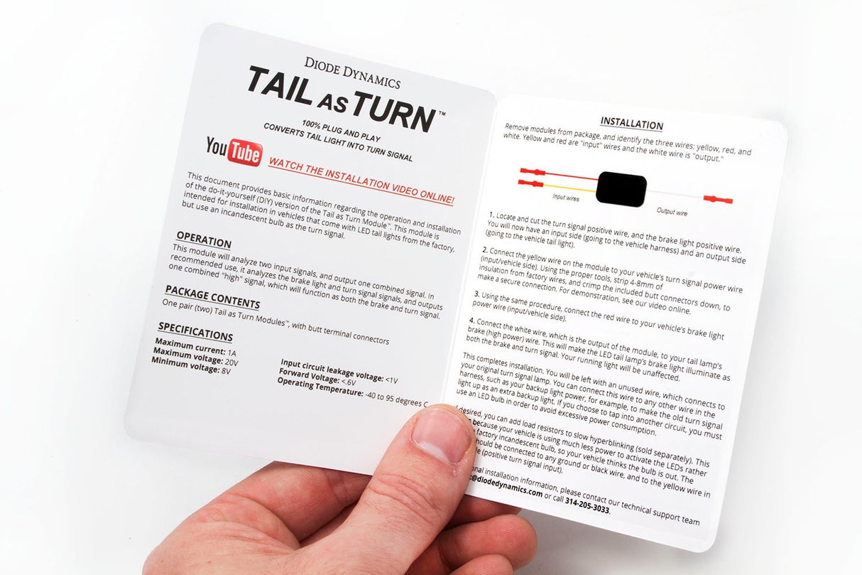 Diode Dynamics - DD3008 - Tail as Turn? Module DIY