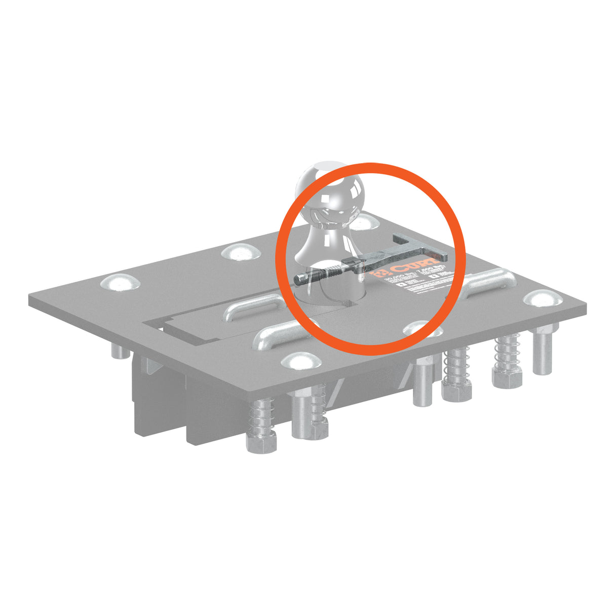 Curt - Replacement Folding Ball Gooseneck Hitch T-Handle - 66123