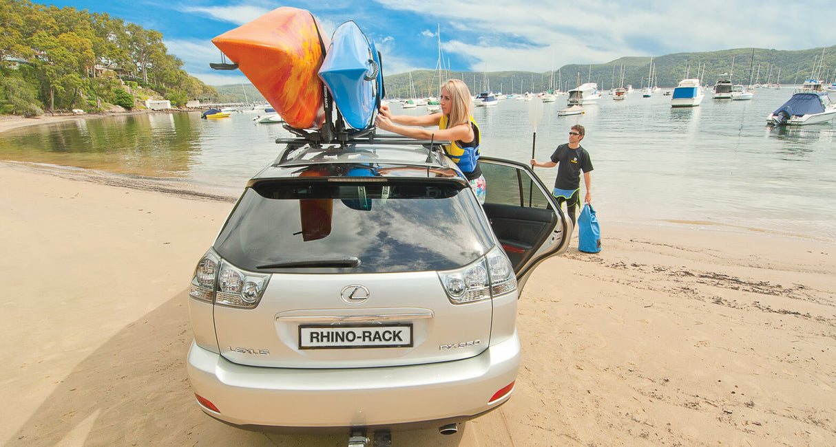 Rhino Rack - Folding J Style Extension Roof Mount Kayak Rack - S512X