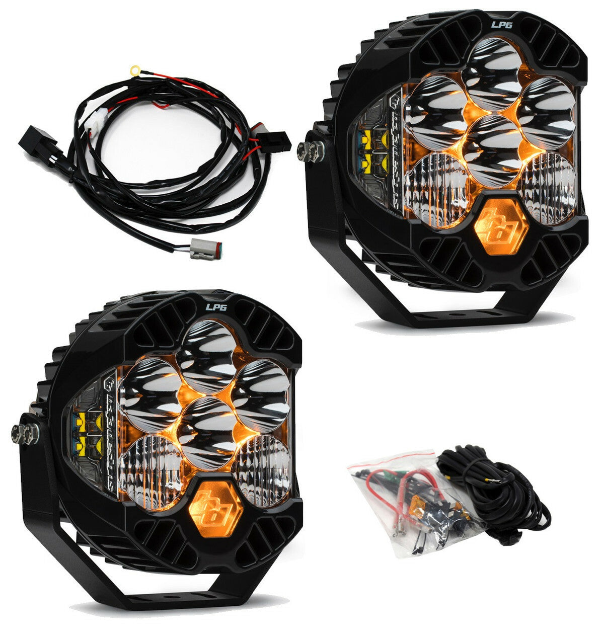 Baja Designs - 447671UP - LP6 Pro Bumper Light Kit