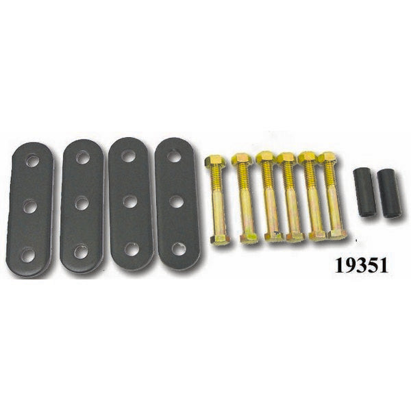HD Front and Rear Leaf Spring Shackles; 55-75 Jeep CJ Models