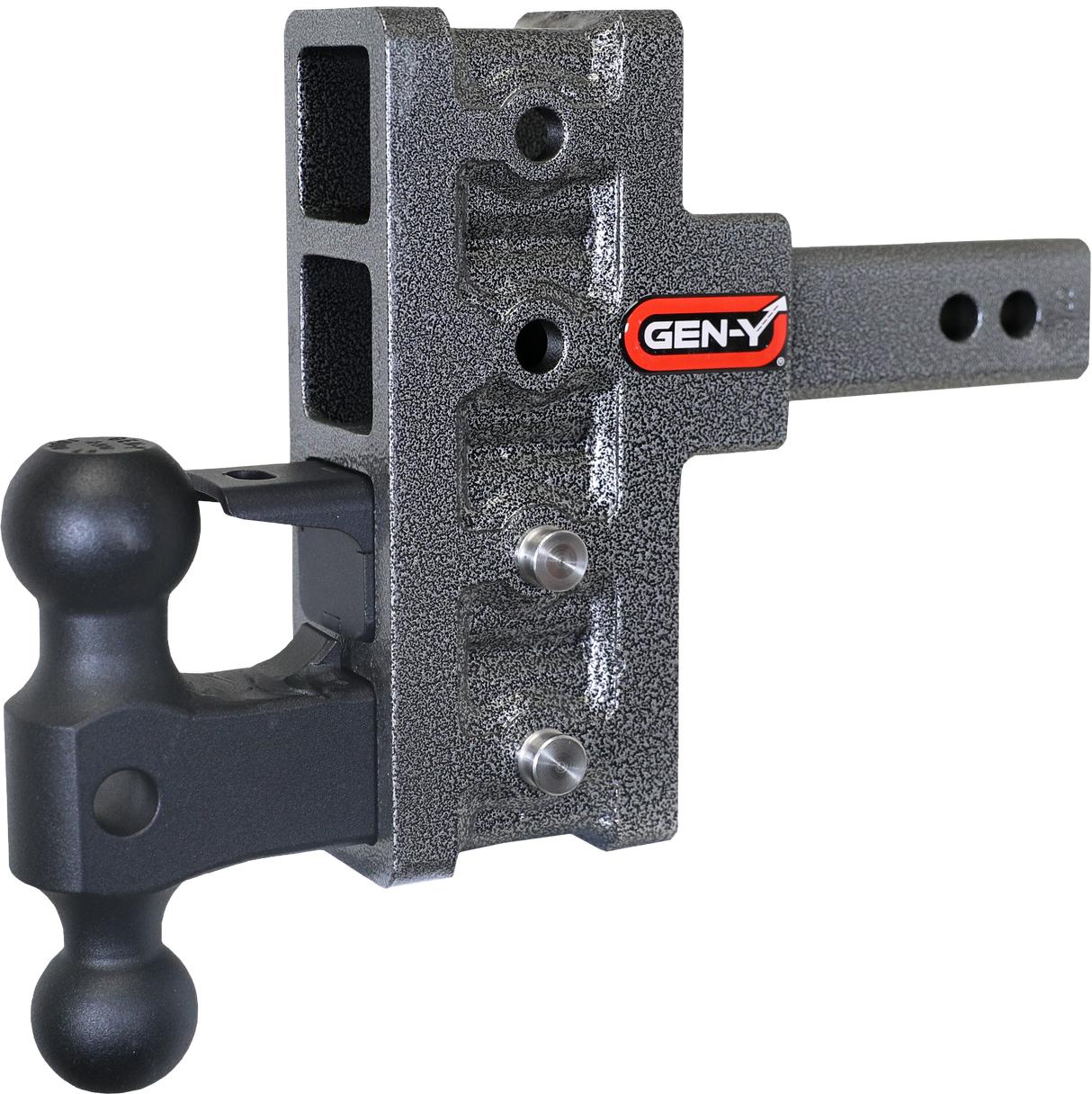 GEN-Y - Hitch GH-224 2" Shank 5" Offset Drop 2K TW 16K Hitch & GH-051 Versa-Ball & GH-032 Pintle Lock - GH-224