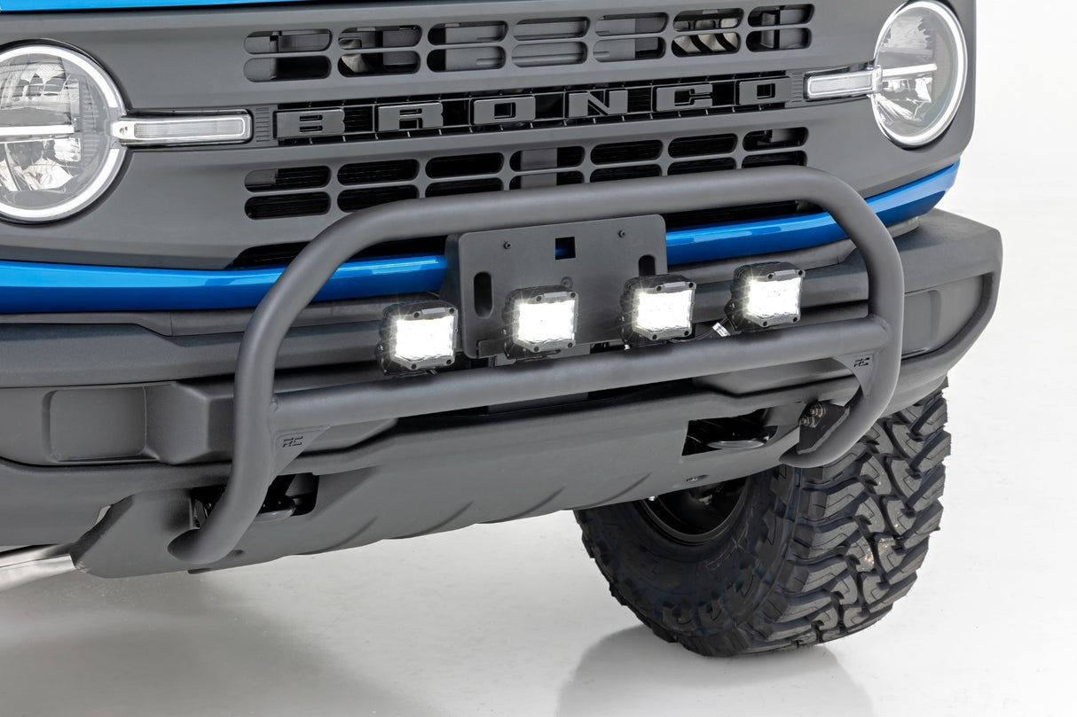 Rough Country - Nudge Bar - 20 Inch Black Single Row LED - Ford Bronco 4WD (21-23) - 51046