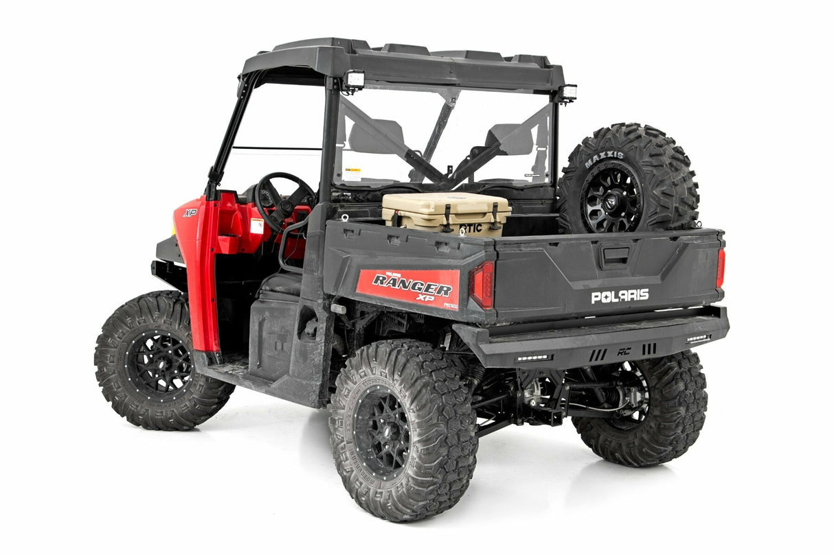 Rough Country - LED Light - RR Cage Mount - 2" Black Flood Pair - Polaris Ranger 1000 Ranger XP 900 1000 - 93145