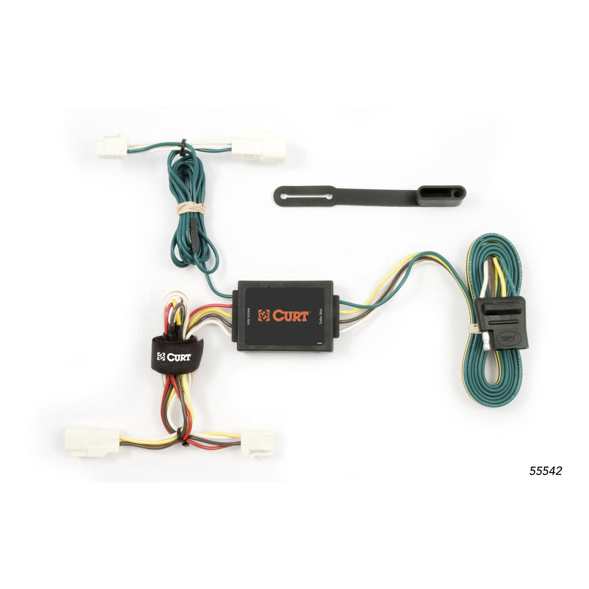 Curt - Custom Wiring Harness, 4-Way Flat Output, Select Toyota Corolla Sedan - 55542