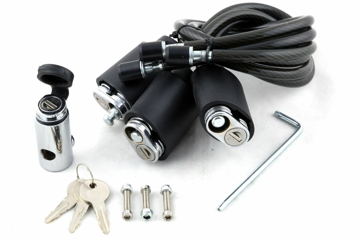 Kuat - Transfer - Cable Lock Kit with Locking Hitch Pin - Triple