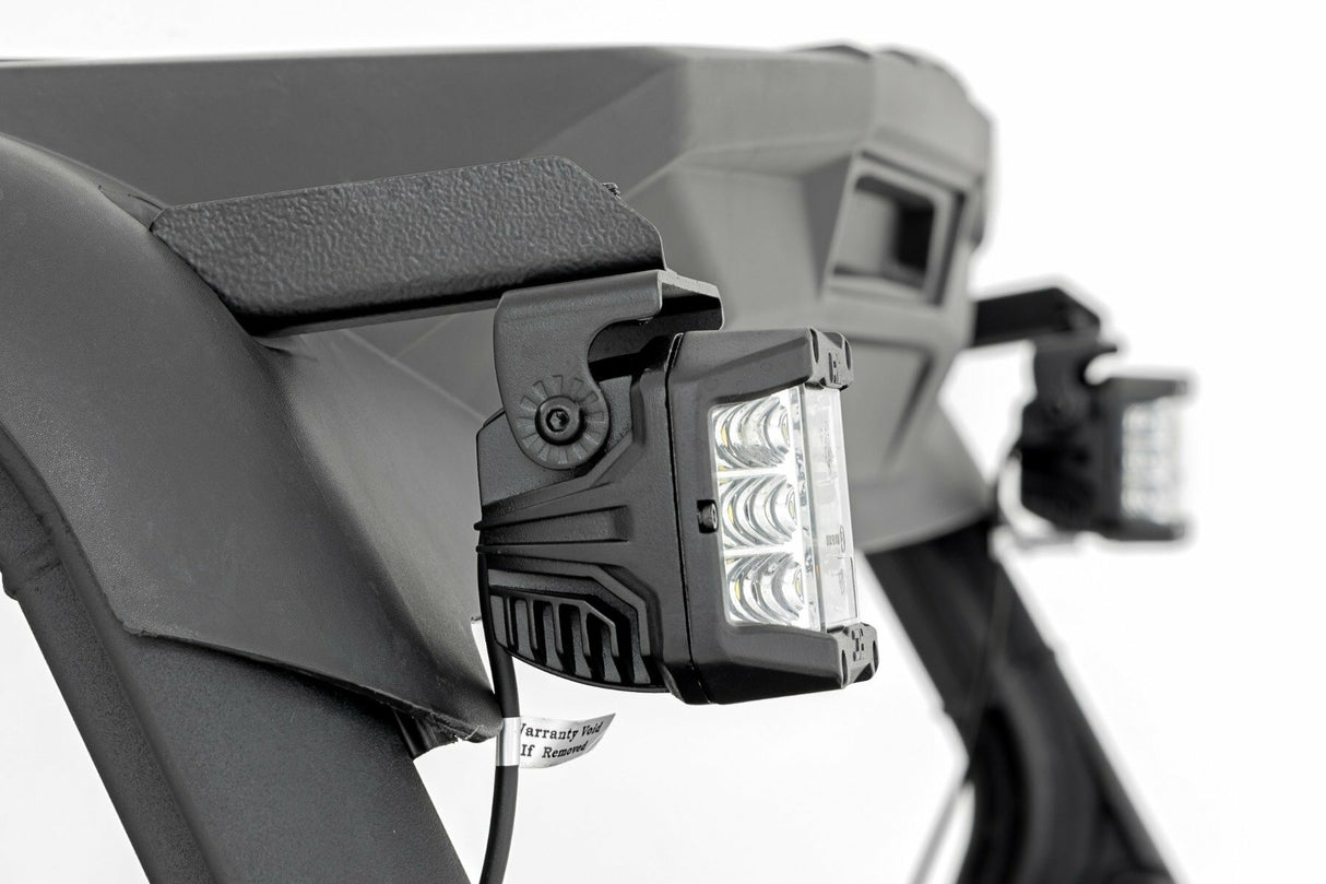 LED Light - Rear Mount - 2(in.) Black Pair - Spot - Can-Am Maverick Sport