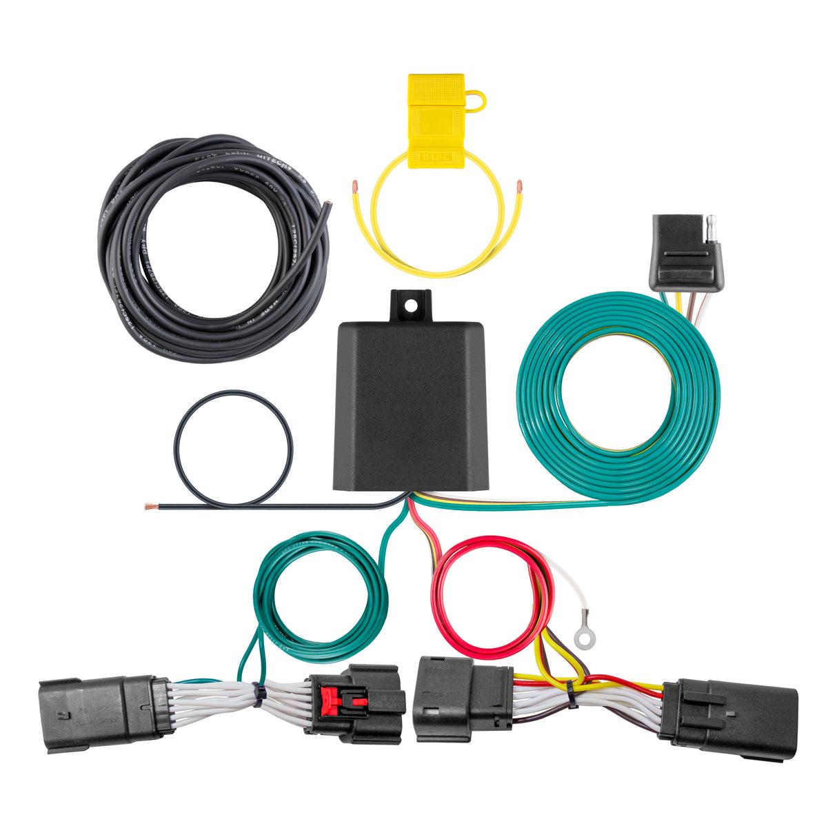 Curt - Custom Wiring Harness, 4-Way Flat Output, Select Lincoln Nautilus - 56446