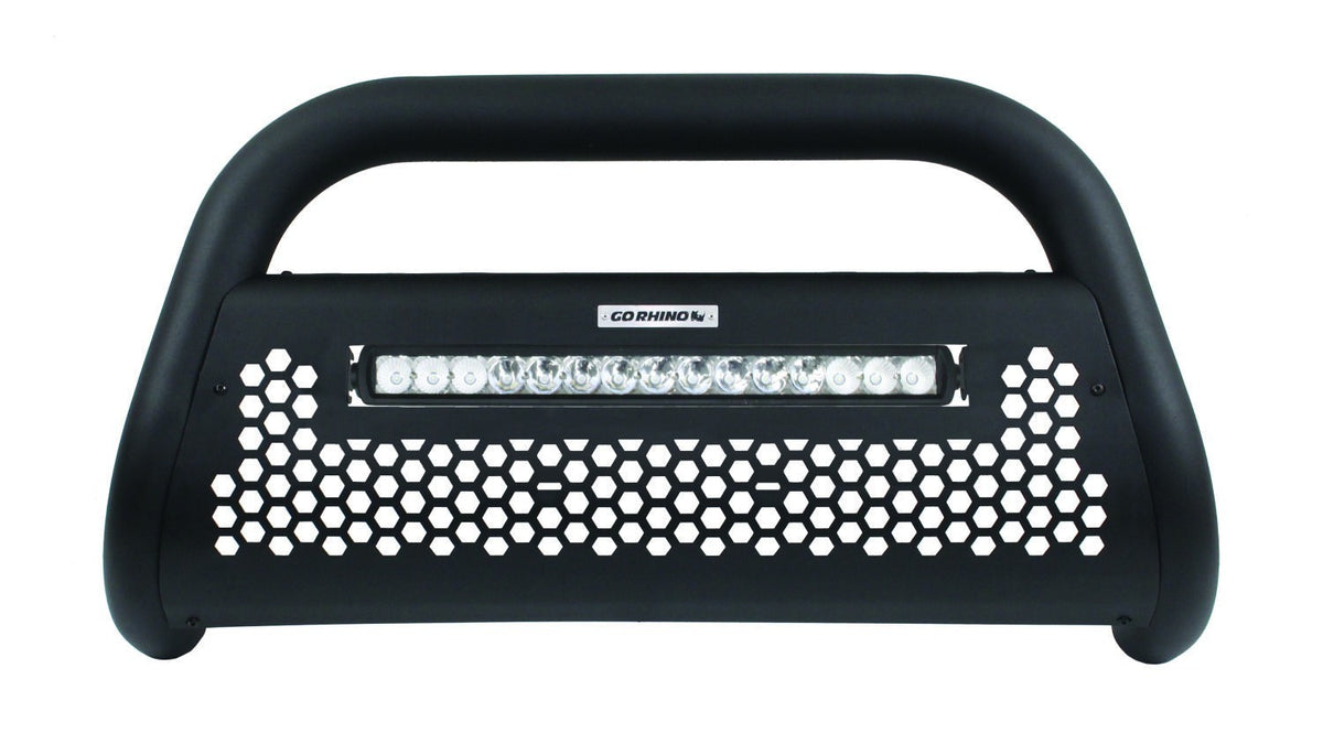Go Rhino 55883LT - RC2 LR Bull Bar with Mounting Brackets & 20" Light Bar - Textured Black