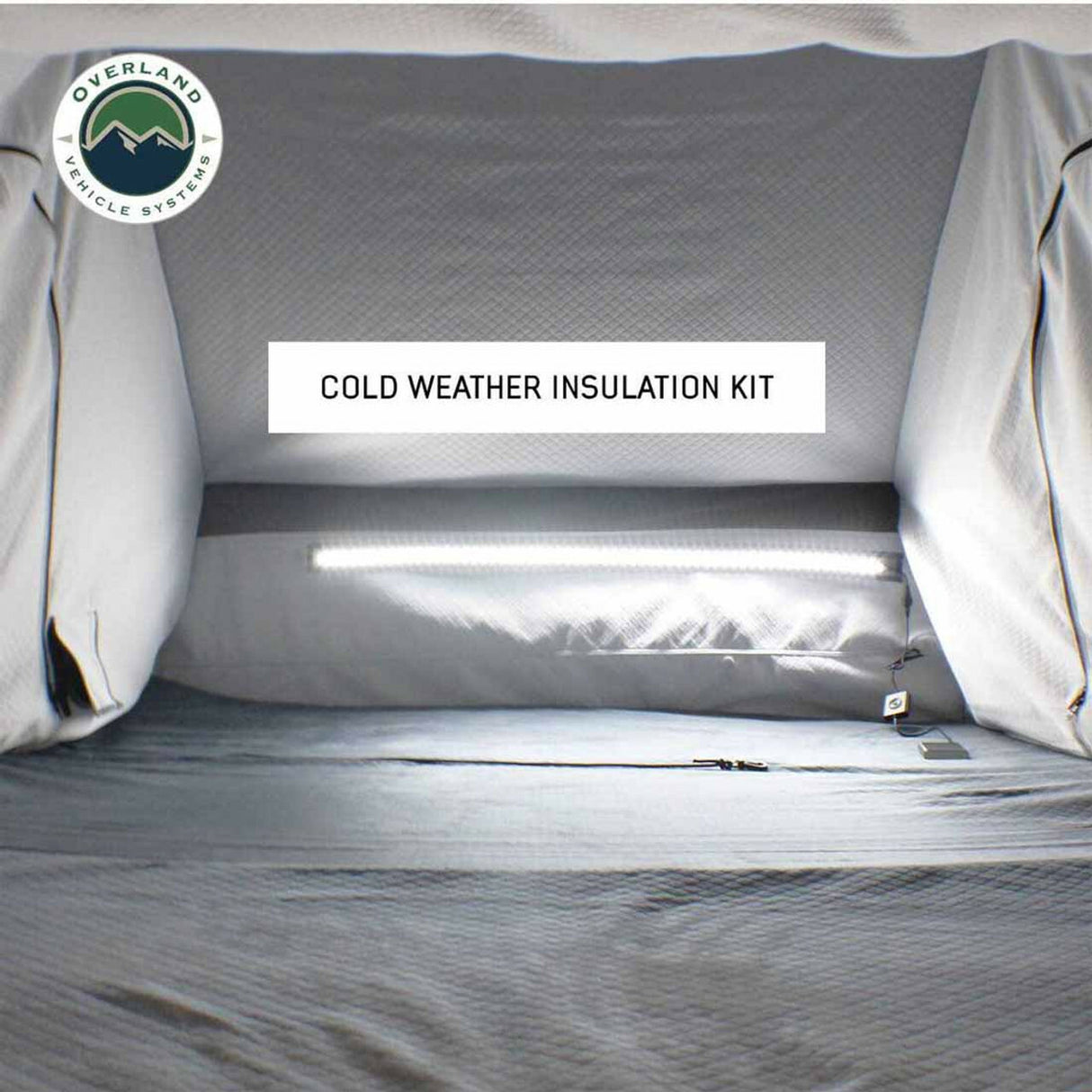 Overland Vehicle Systems - XD Everest 2 - Cantilever Aluminum Roof Top Tent, 2 Person, Grey Body and Black Rainfly - 18489902