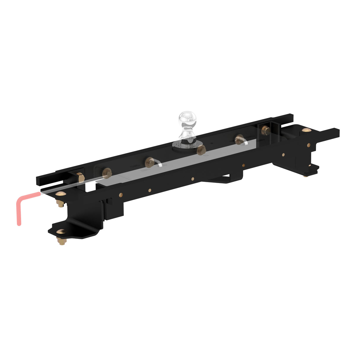 Curt - Double Lock Gooseneck Installation Brackets, Select Toyota Tundra, 6.5-Foot Bed - 60667