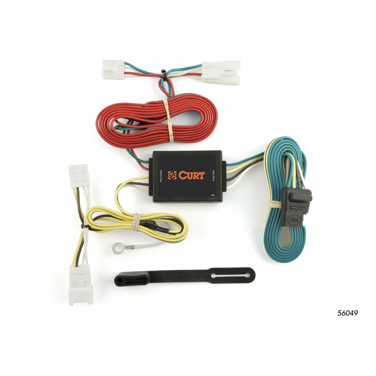 Curt - Custom Wiring, 4-Way Flat, Select Hyundai Elantra, Sonata, Kia Optima Sedan - 56049