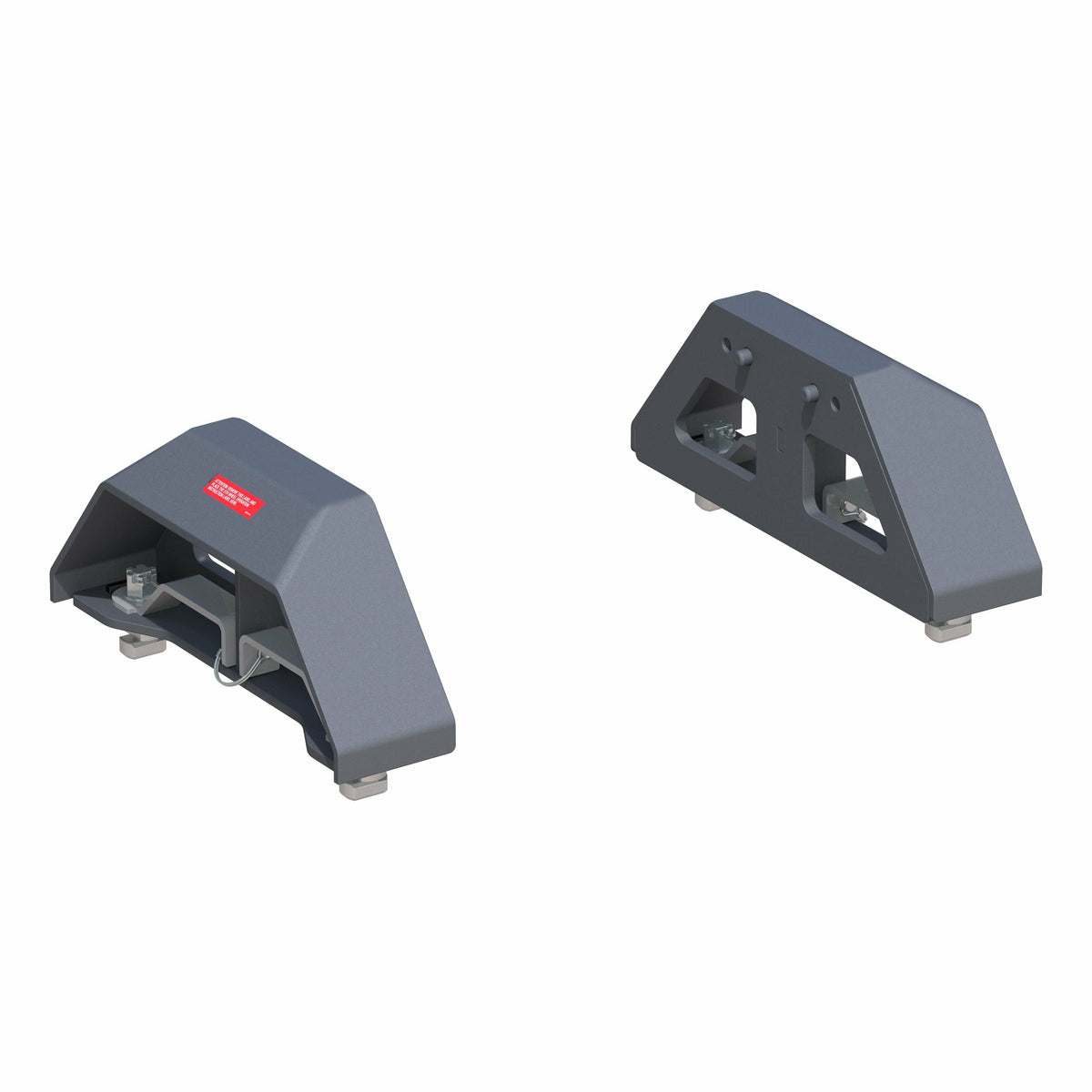 Curt - Puck 5th Wheel Legs, Select Silverado, Sierra HD, 8' Bed, 30K, Teridium Grey - 16030