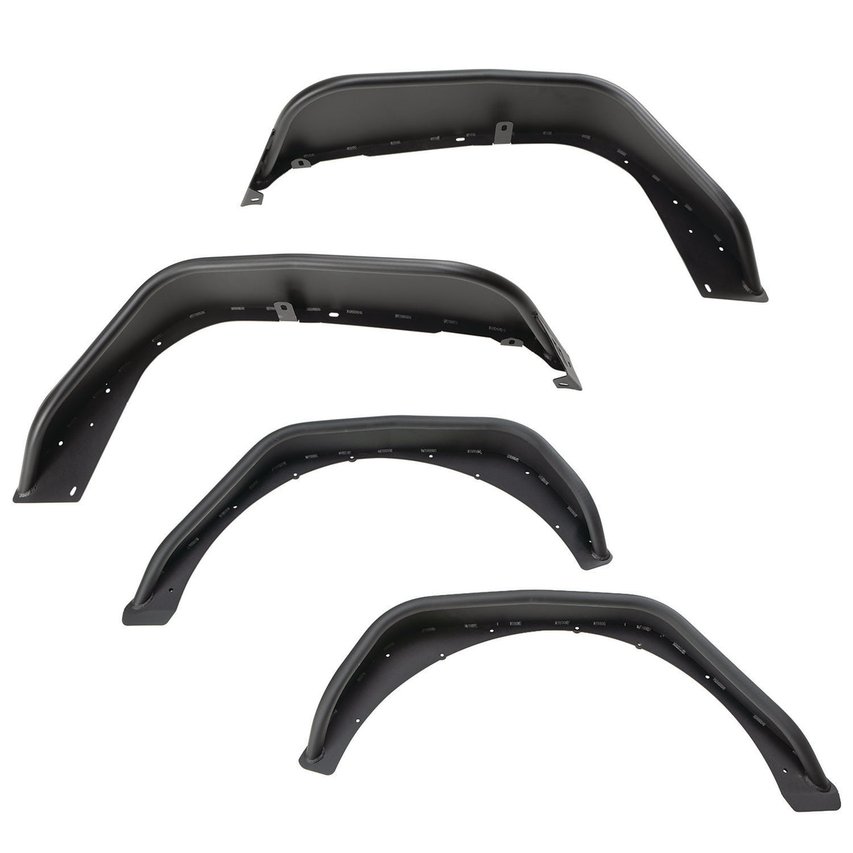 Rugged Ridge - HD Steel Tube Fenders, Full Set, Blk; 18-21 JL - 11615.73