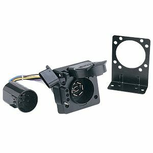 Husky Towing - 13092 4 Way Flat And 7 RV With Dust Cover/ Cable Ties And Grease Packet