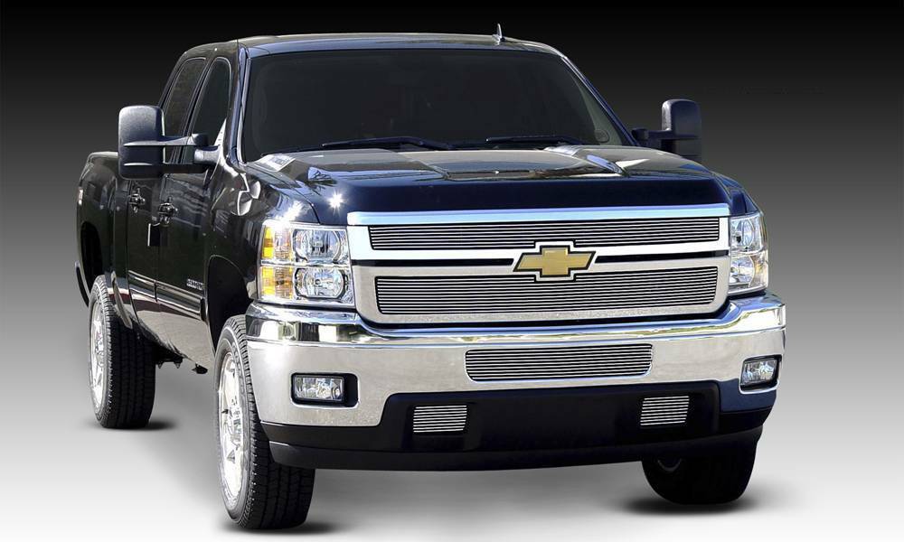 T-Rex Grilles - 2 Pc Horizontal Aluminum Billet Grille Overlay - 21114