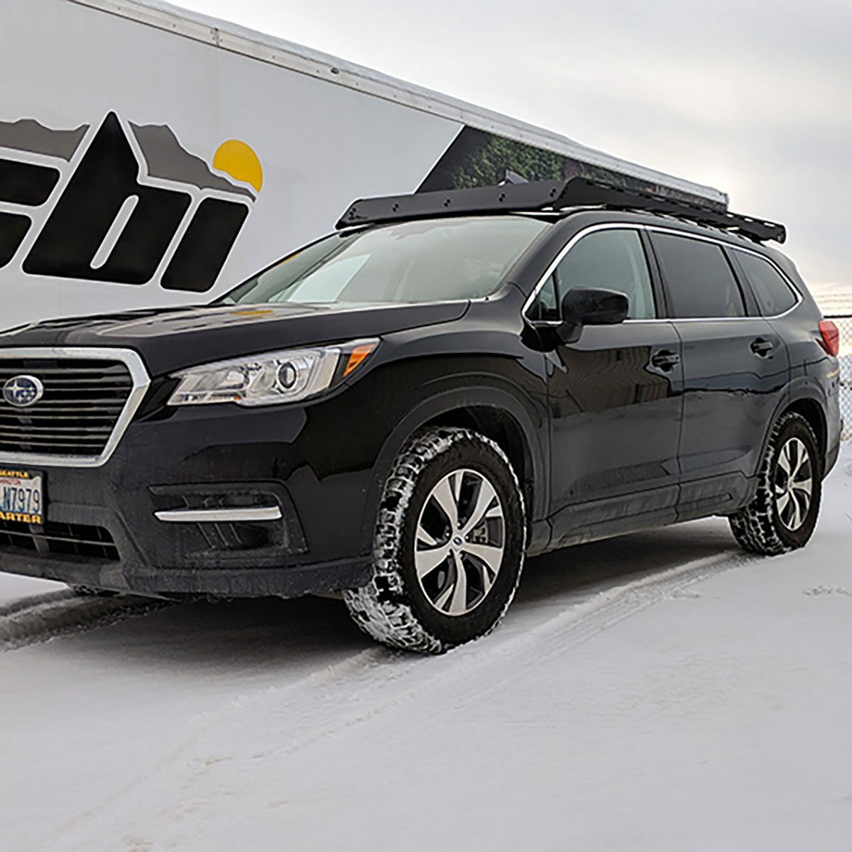 Prinsu - Subaru Ascent Prinsu Roof Rack / Cutout for 40" Light Bars - 400-000-021-002