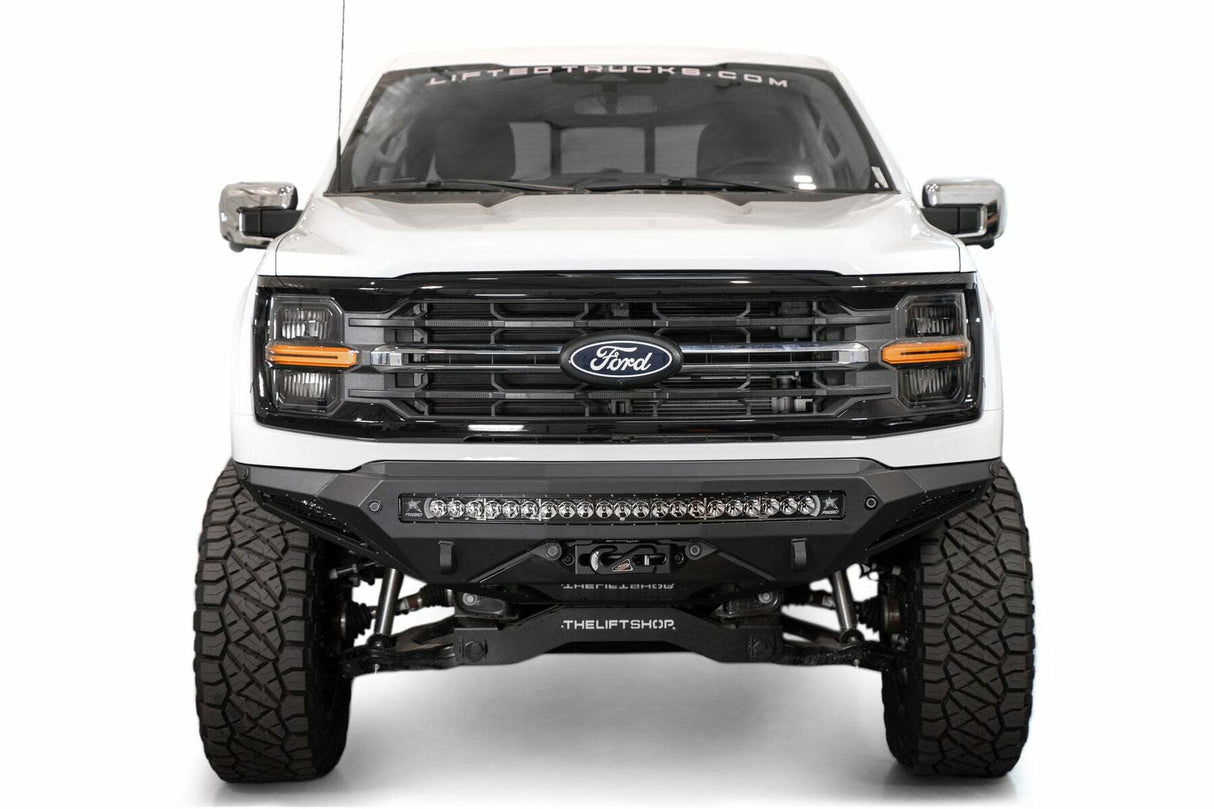 Addictive Desert Designs - 2024 Ford F-150 Stealth Fighter Winch Front Bumper - F1901422860103