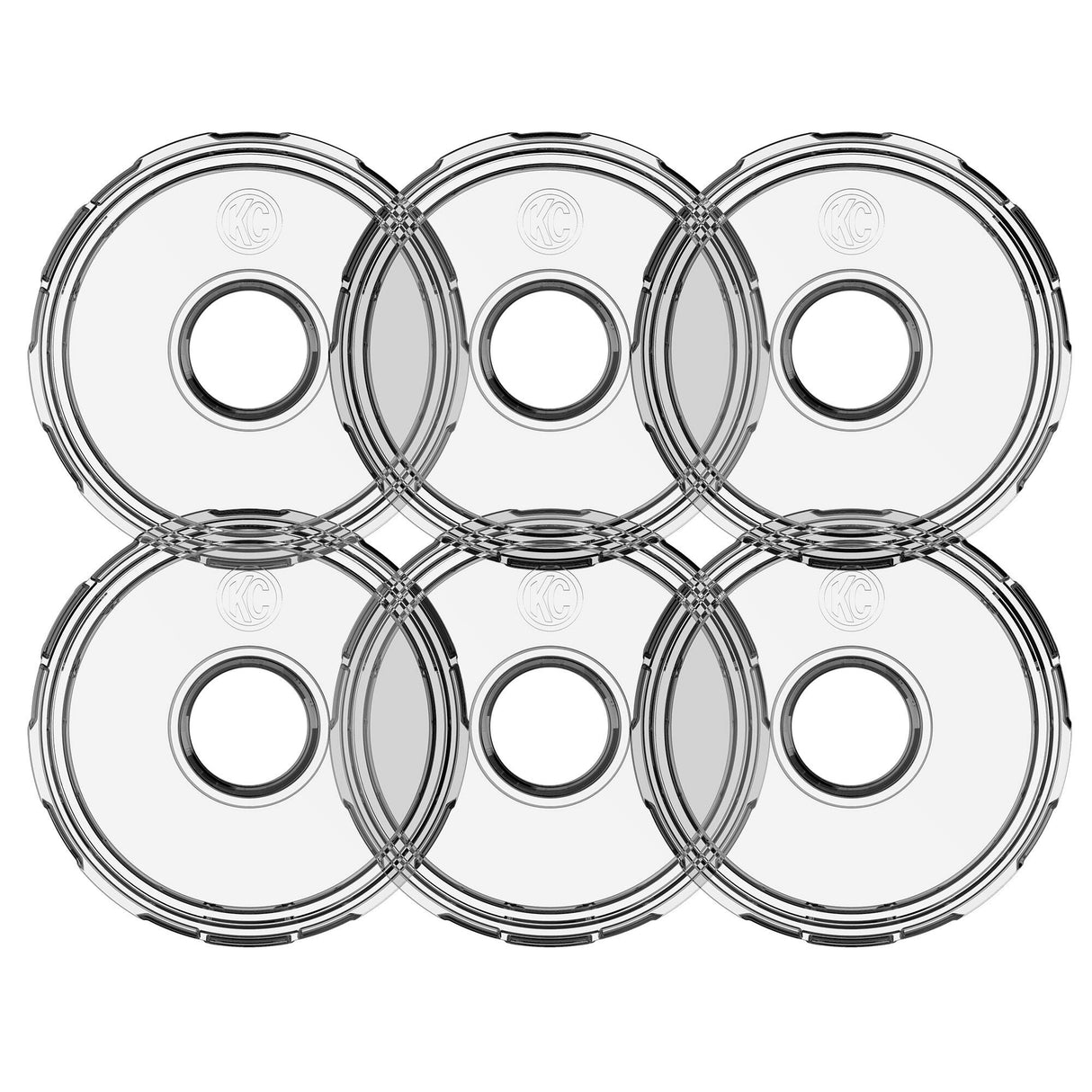 KC Hilites - Cyclone V2 LED - Replacement Lens - Clear - 6-PK - 4410