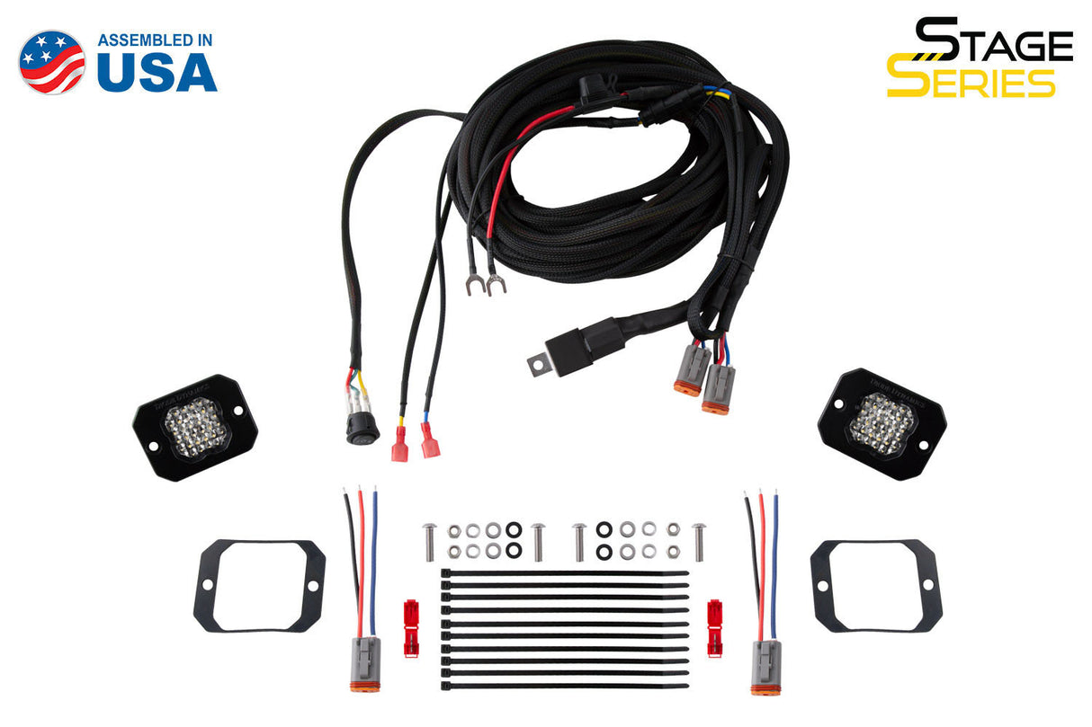 Diode Dynamics - Stage Series Flush Mount Reverse Light Kit, C2 Sport - DD7148