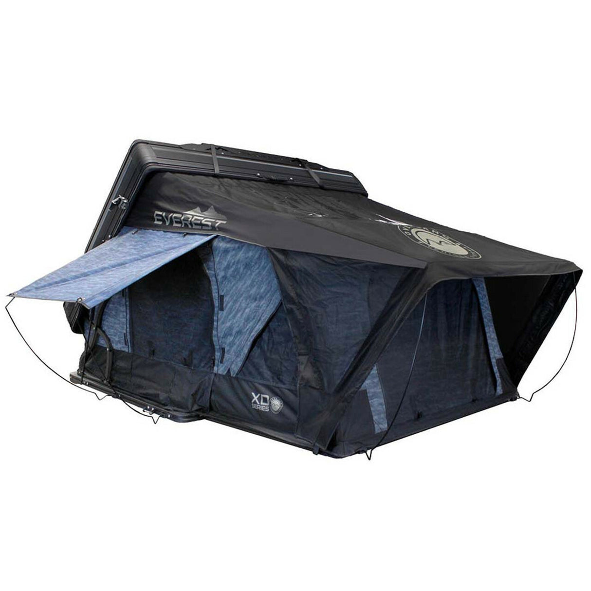 Overland Vehicle Systems - XD Everest 2 - Cantilever Aluminum Roof Top Tent, 2 Person, Grey Body and Black Rainfly - 18489902