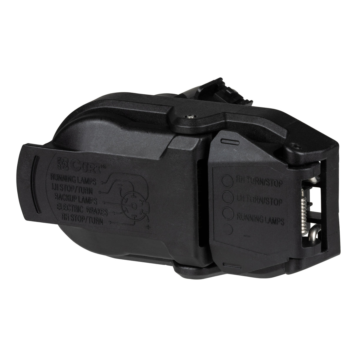 Curt - 57020 OEM Replacement Dual-Output 7 & 4-Way Connector (Plugs into USCAR) - 57020