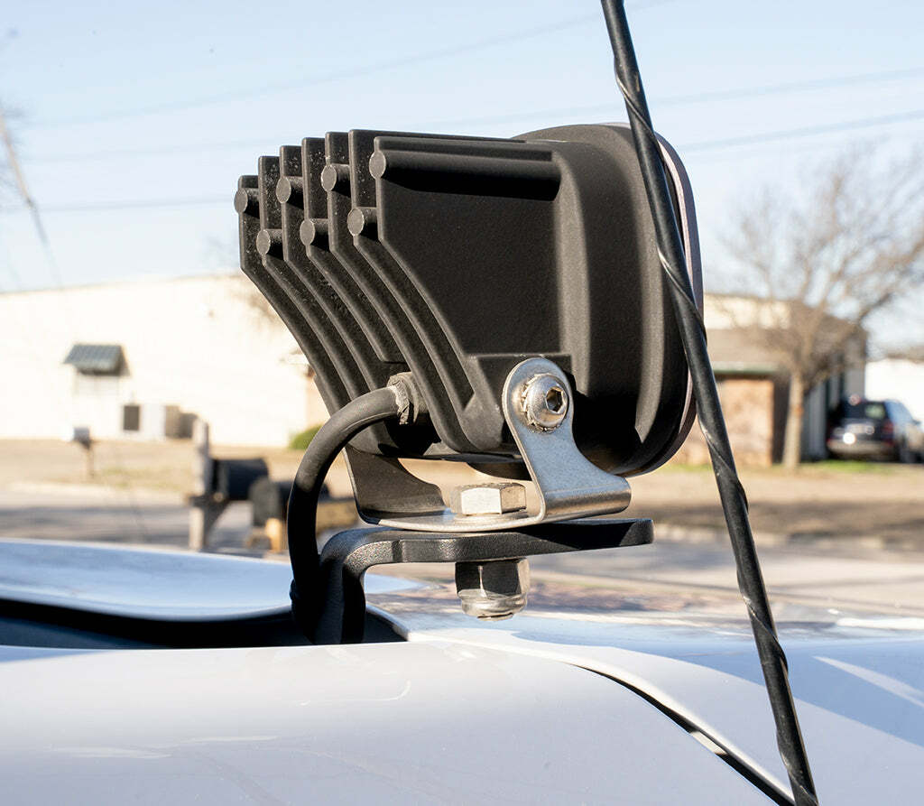 Rago Fabrication - 2014-2021 3rd Gen Toyota Tundra Low-Pro Ditch Light Brackets - R1418TTUNDIT-LP