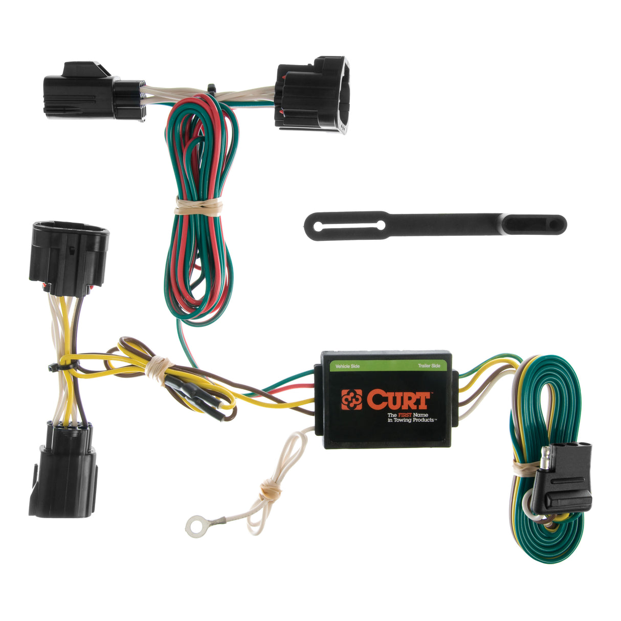 Curt - Custom Wiring, 4-Way Flat, Select Jeep Commander, Except Rocky Mountain Edition - 55414