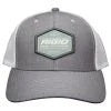 RIGID Custom Snapback Trucker Hat, Grey With White Mesh Back