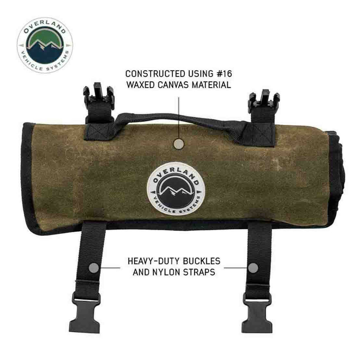 Overland Vehicle Systems - Small Wrench Tool Roll (12 Slot) Number 16 Waxed Canvas - 21209941