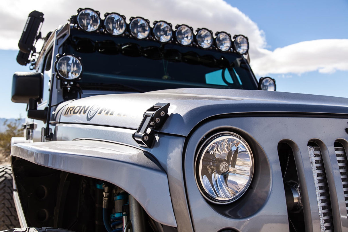 KC Hilites - Gravity LED 7" Headlight for Jeep JK 2007-2018 Pair Pack - DOT Compliant - 42351