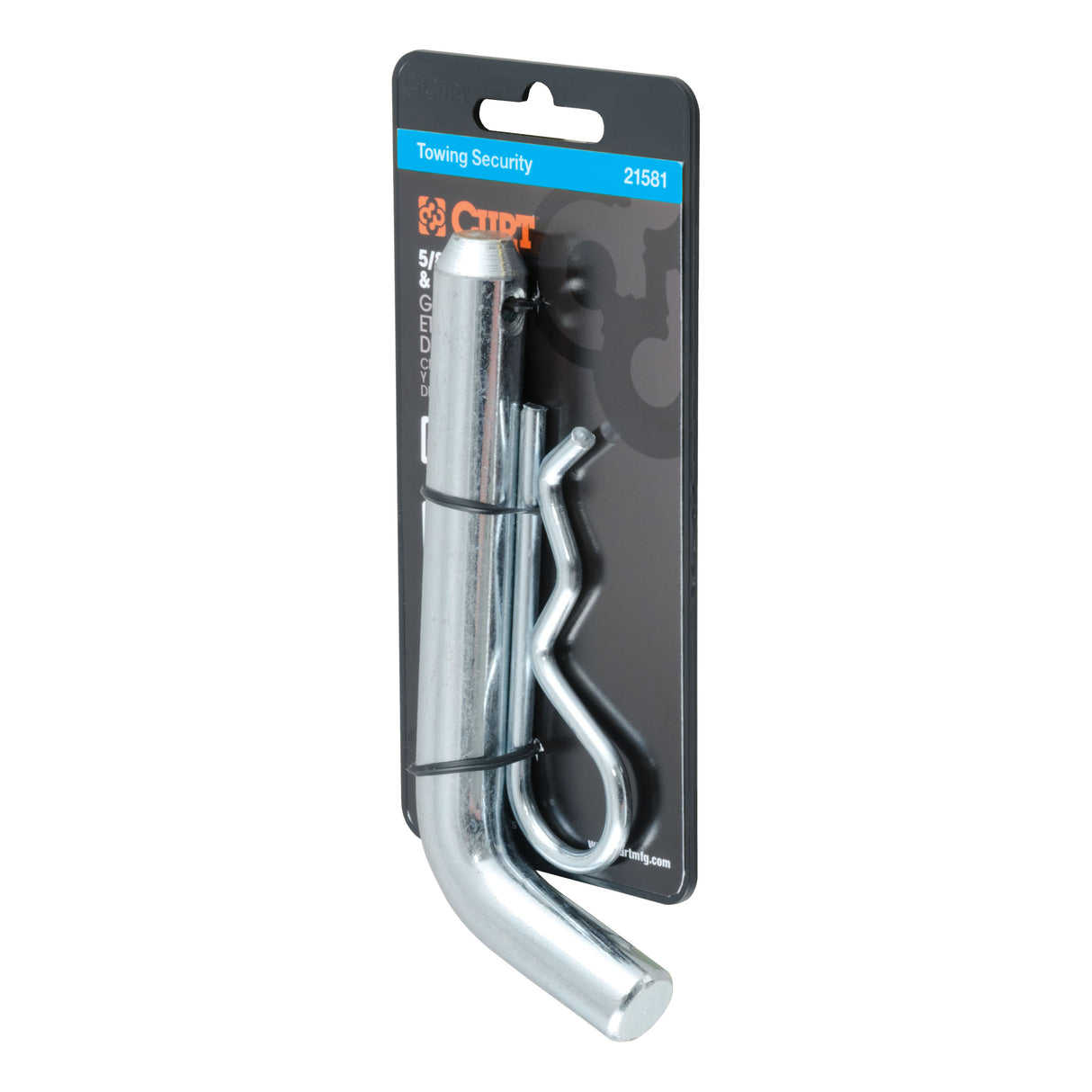 Curt - 5/8" Hitch Pin (2" or 2-1/2" Receiver, Zinc, Packaged) - 21581
