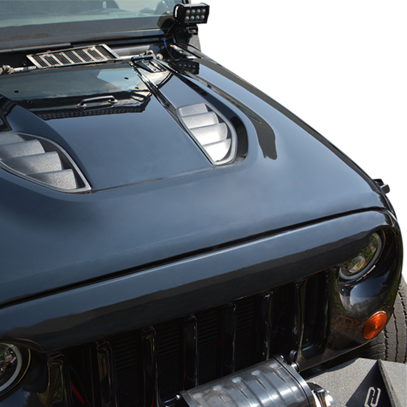 DV8 Offroad - Jeep JK 10Th Anniversary Hood - HDMB07-TA