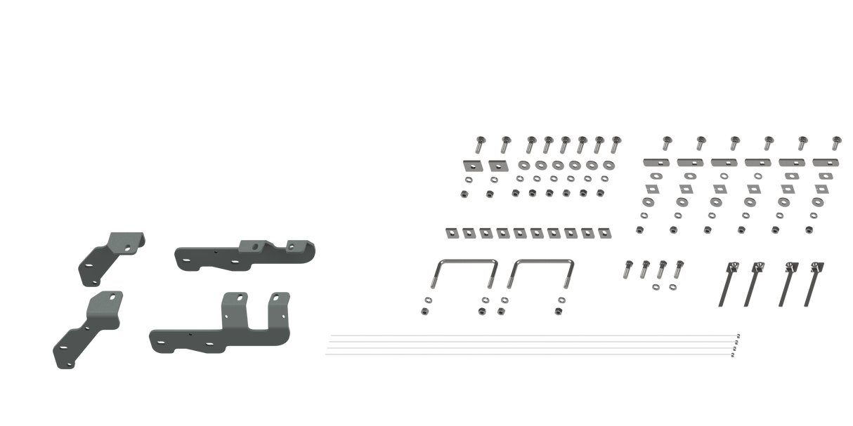B&W - B&W Trailer Hitches RVR2604 Custom Installation Brackets For Universal Mounting Rails For Some RAM Trucks