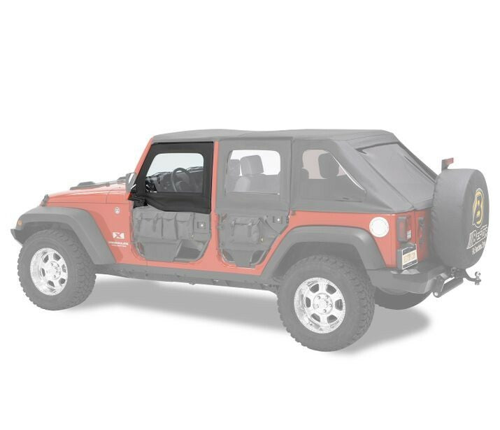 Bestop - 51805-17 - HighRock 4x4 Element Upper Fabric Half Doors