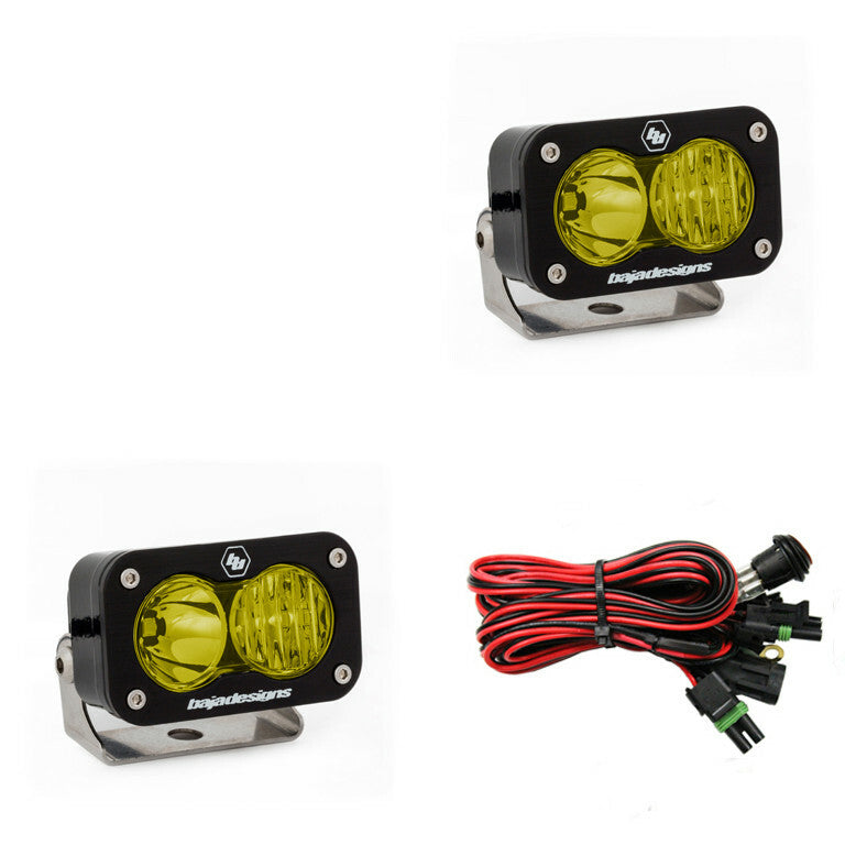 Baja Designs - 487815 - S2 Pro Black LED Auxiliary Light Pod Pair