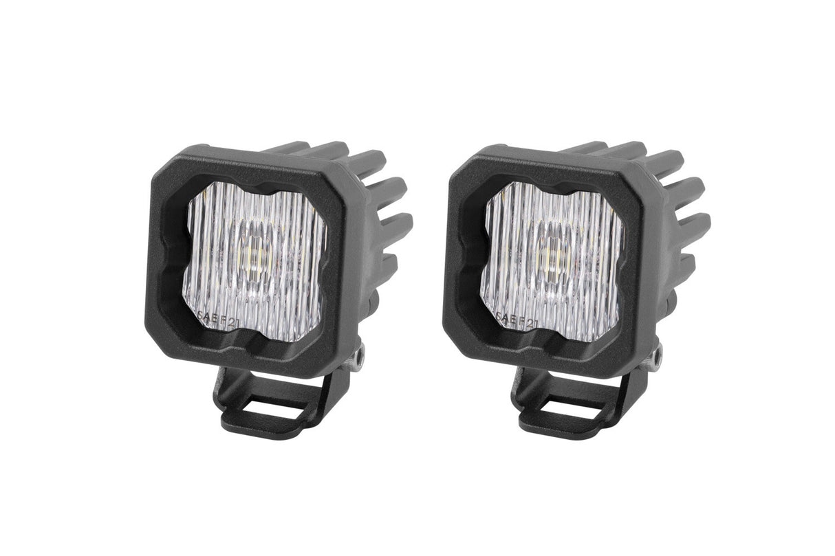 Diode Dynamics - Stage Series C1 LED Pod White SAE Fog Standard ABL (pair) - DD6847P