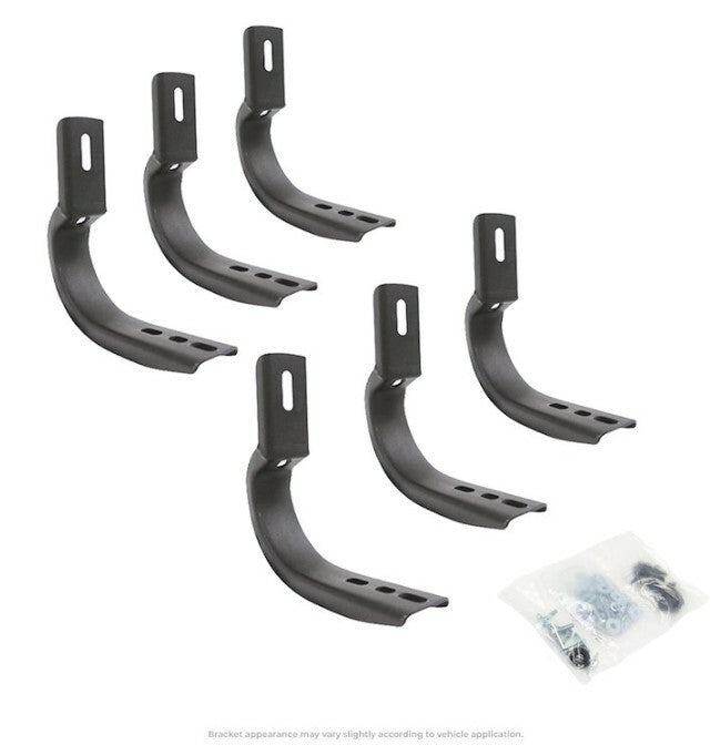 Go Rhino 6840975 - OE Xtreme Side Steps - Mounting Brackets Only -Textured Black