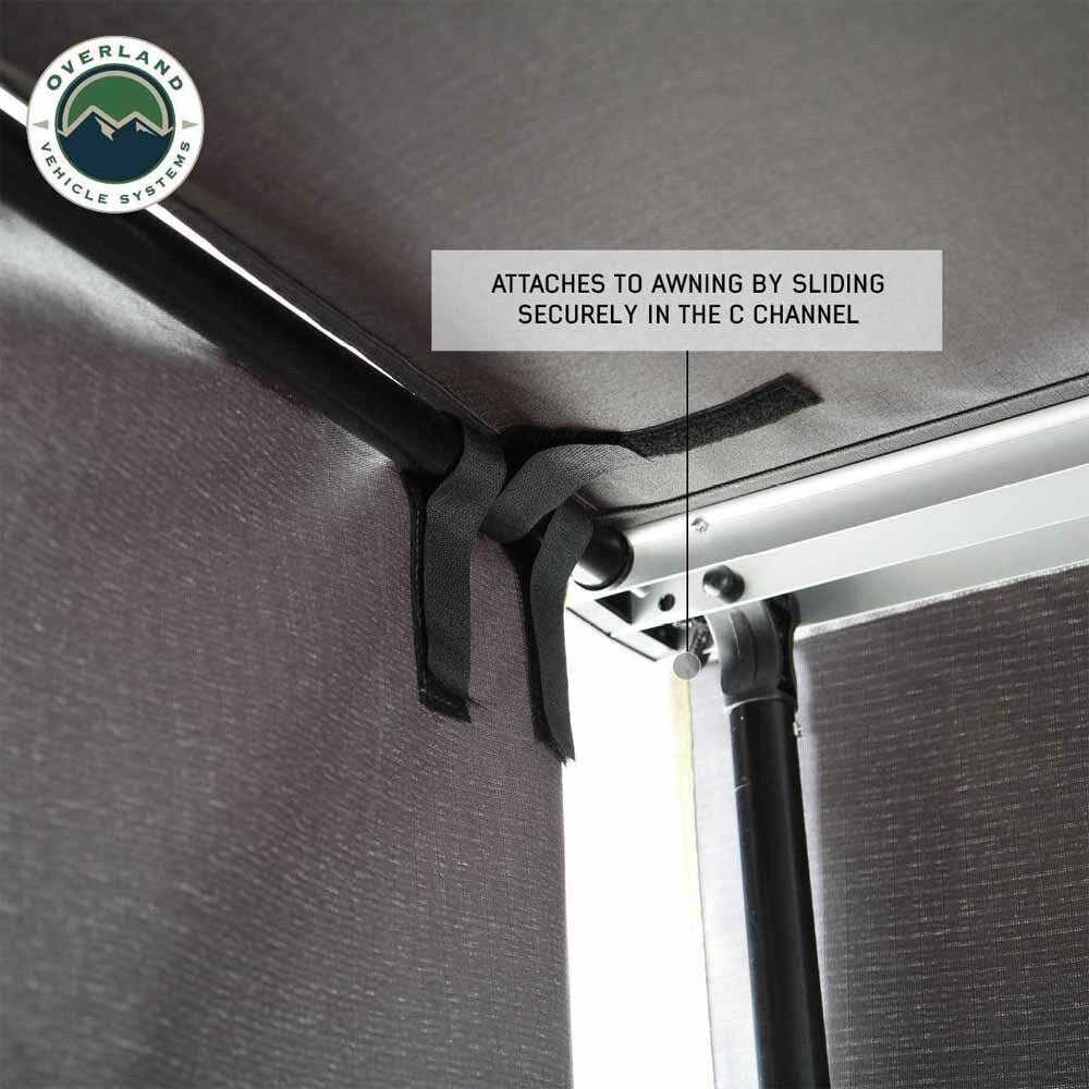 Overland Vehicle Systems - Overland Vehicle Systems Nomadic 6.5 inch Awning Shade Wall - 18089909