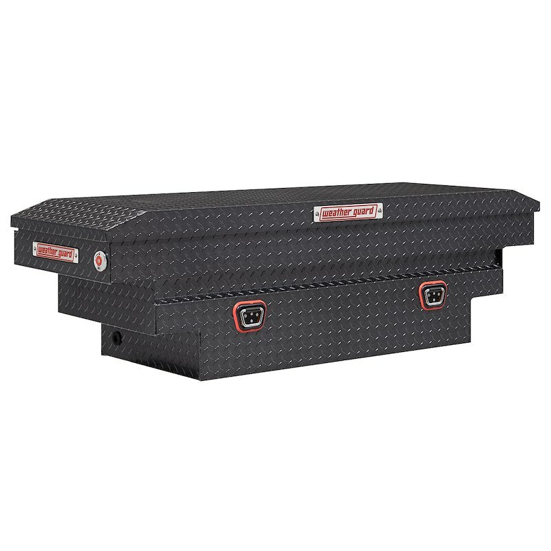Weather Guard - Model 137-6-04 Saddle Box, Aluminum, Compact Deep, Gunmetal Gray, 9.0 cu ft - 137-6-04