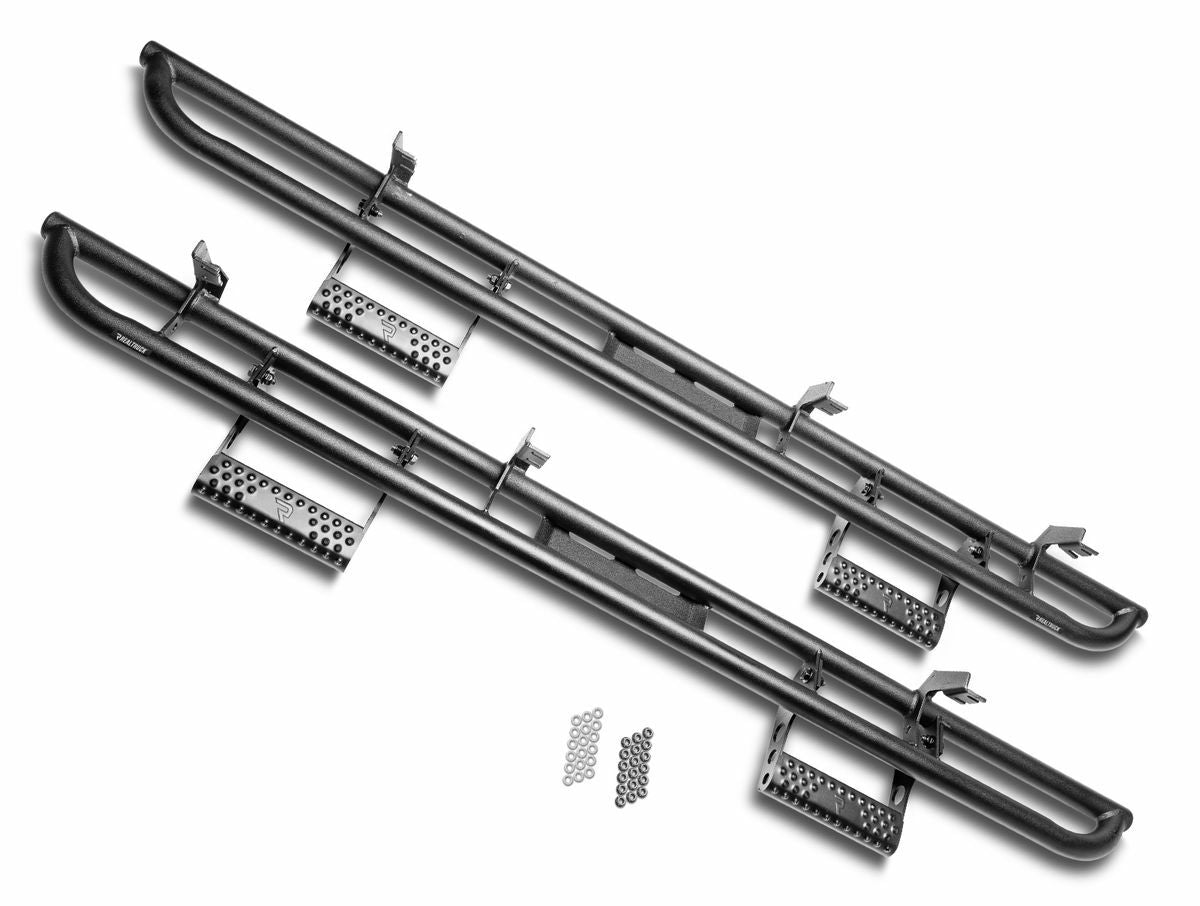 N-FAB - Rkr Cab Length Step System; Textured Black; - T104RKR4RS4