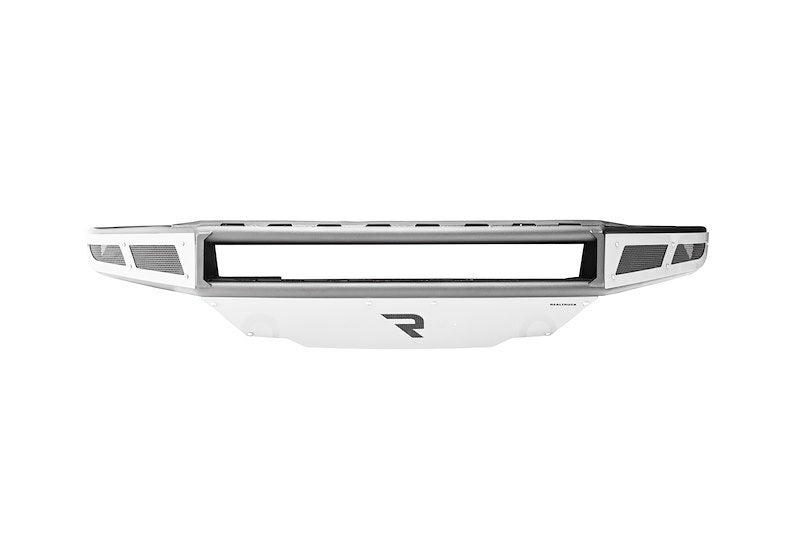 N-FAB - Mrds Front Bumper; Pre-runner Radius Style; W/brushed Aluminum Skid Plate; Textured Black; - T061MRDS