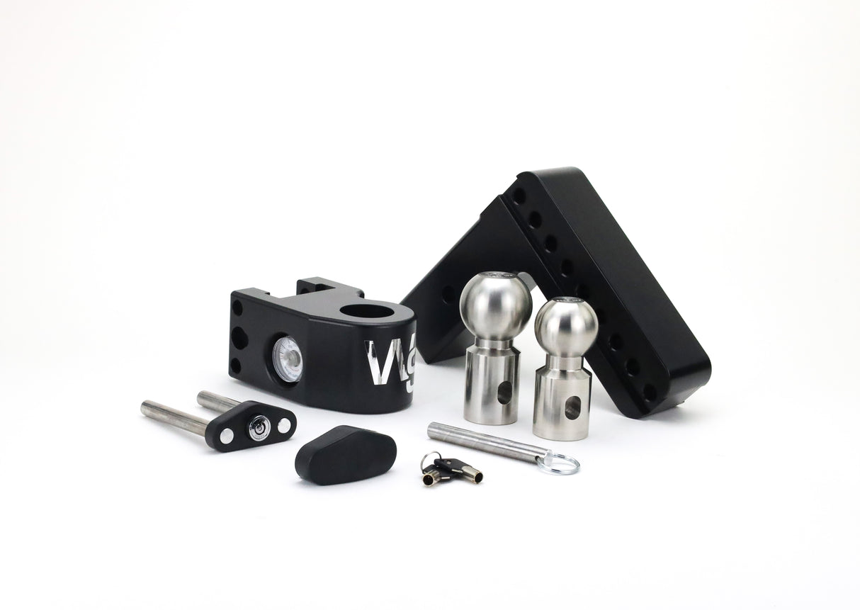 Weigh Safe Cerakoted 6" Drop Hitch with 2.5" Shank - WS6-2.5-CER-BLA