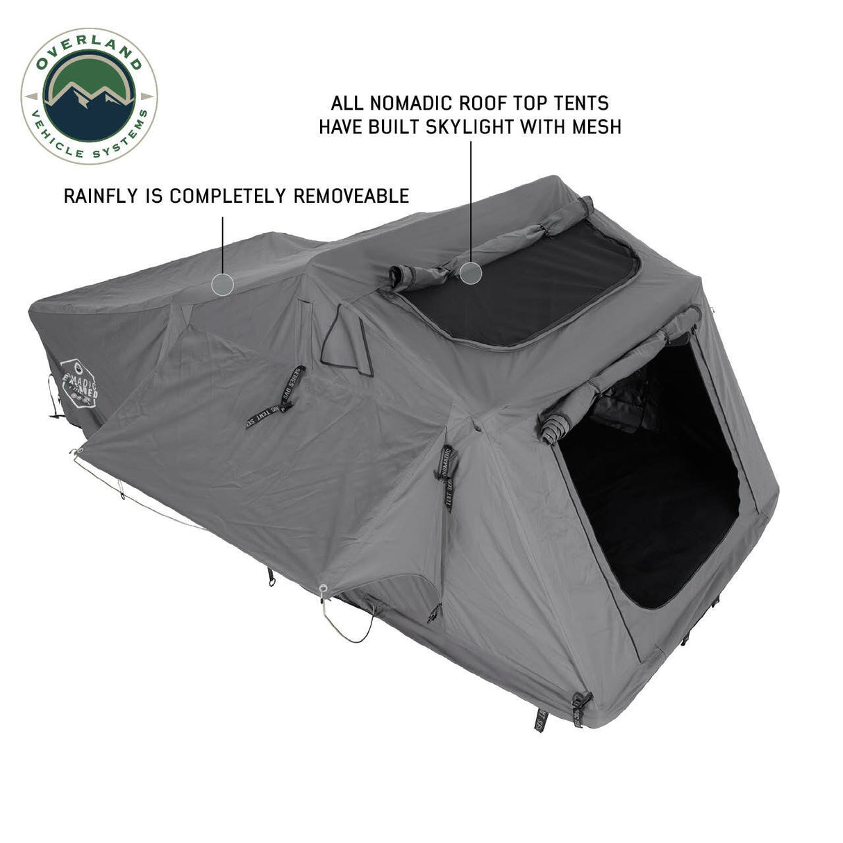 Overland Vehicle Systems - Extended Roof Top Tent - The Perfect 4 Person Roof Top Tent - 18349936