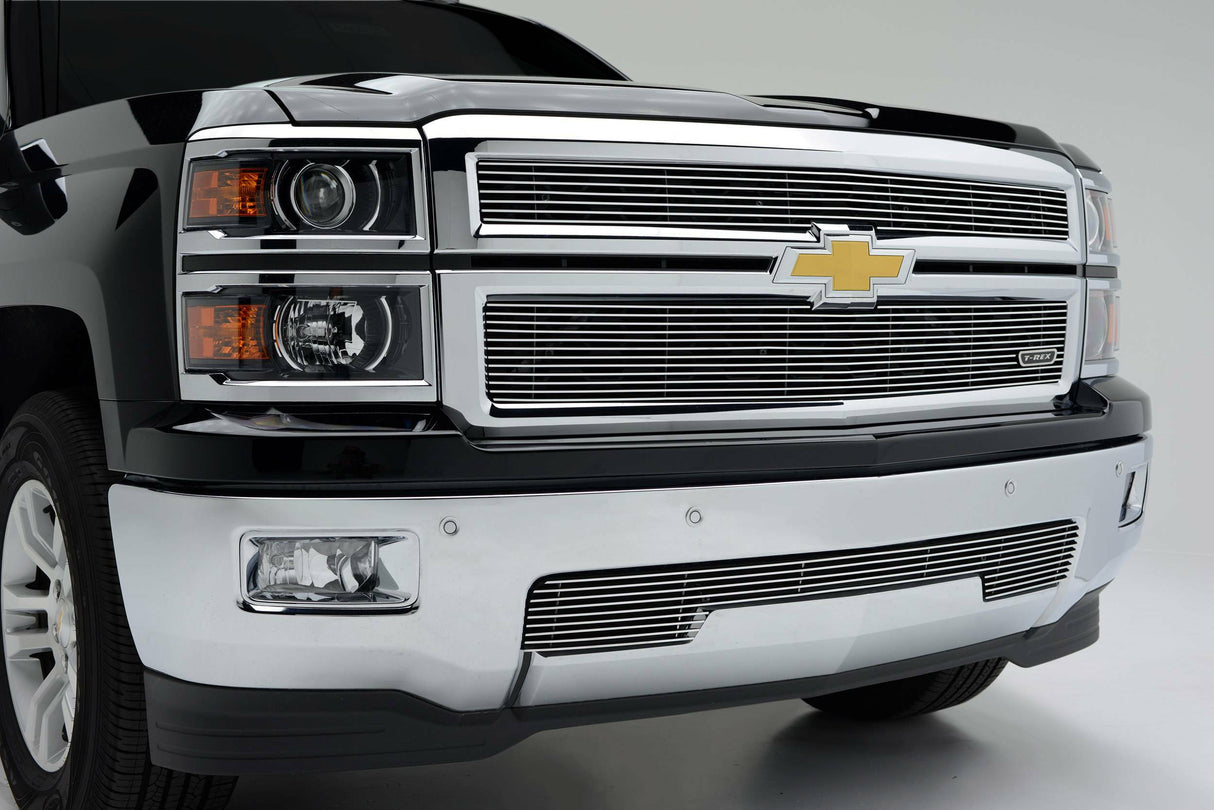 T-Rex Grilles - 2 Pc Horizontal Aluminum Billet Grille Overlay - 21117