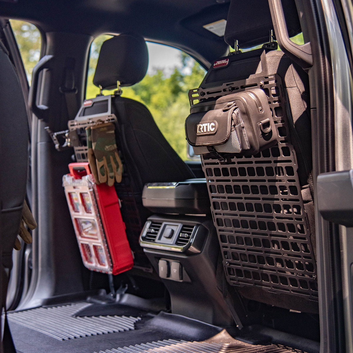 Seat Back Tech Plate MOLLE Kit - Ford F-150 & Raptor (2015-2026), SuperDuty (2017-2026), Ranger (2019-2026)