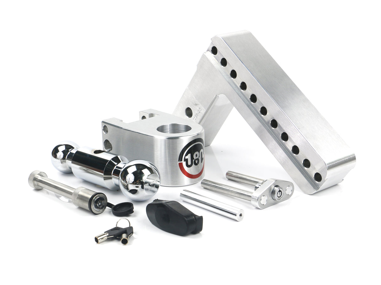 Weigh Safe - CTB8-2.5-KA Turnover Ball 8" Drop Hitch with 2.5" Shank; Keyed alike; WS05 Included