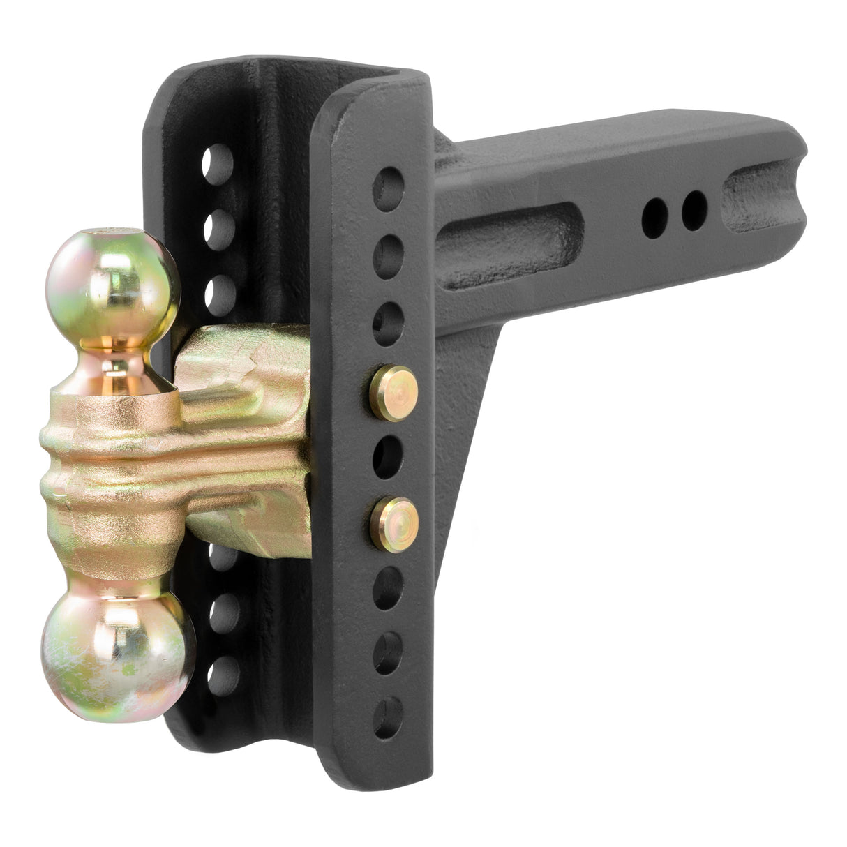 Curt - Adjustable Channel Mount with Dual Ball (2-1/2" Shank, 20,000 lbs., 6" Drop) - 45902