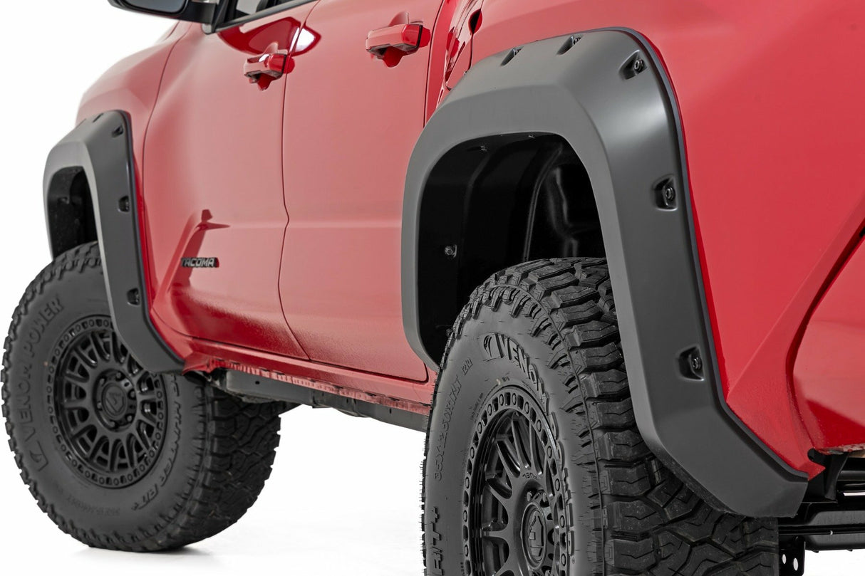 Rough Country - Pocket Fender Flares - 4Z0 Terra - Toyota Tacoma 2WD/4WD (2024) - F-T12421-4Z0