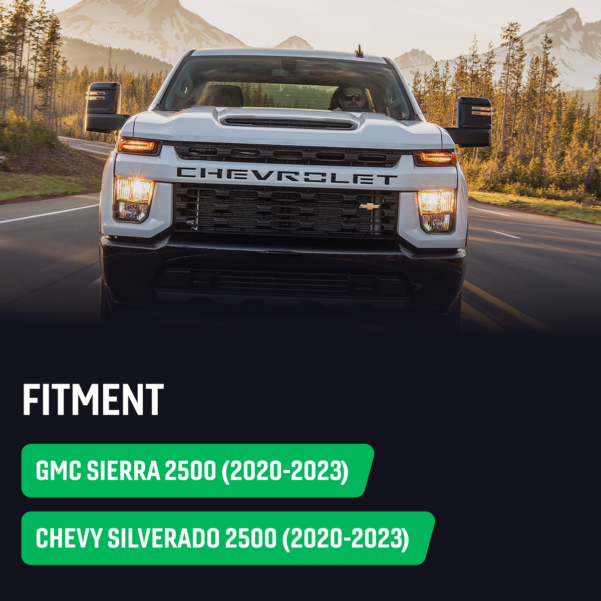 Perfect-Fit Stubby Antenna | Chevrolet Silverado 2500 (2020-2023), GMC Sierra 2500 (2020-2023)